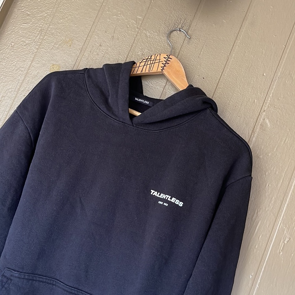 Talentless men’s hoodie circle logo heavyweight - Picture 2 of 6